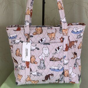 VERA BRADLEY "A CAT'S LIFE" SMALL VERA TOTE:NWT CATS
